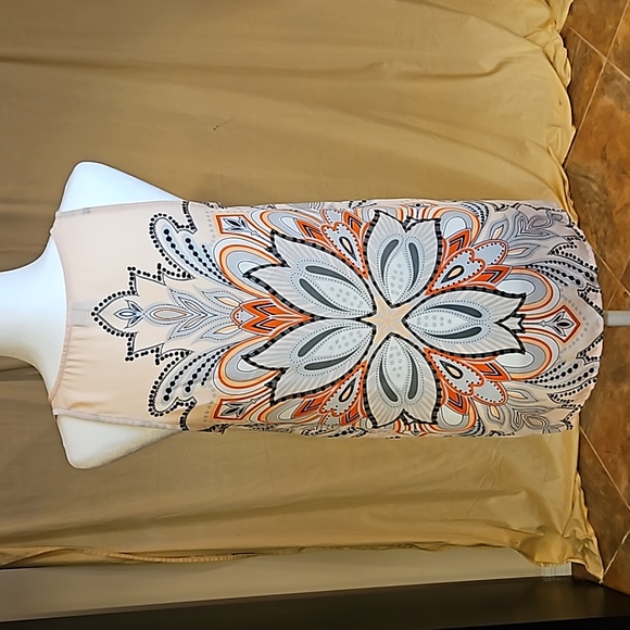 Elle Summer Chiffon Sleeveless Tunic Muted Pink - Picture 7 of 14